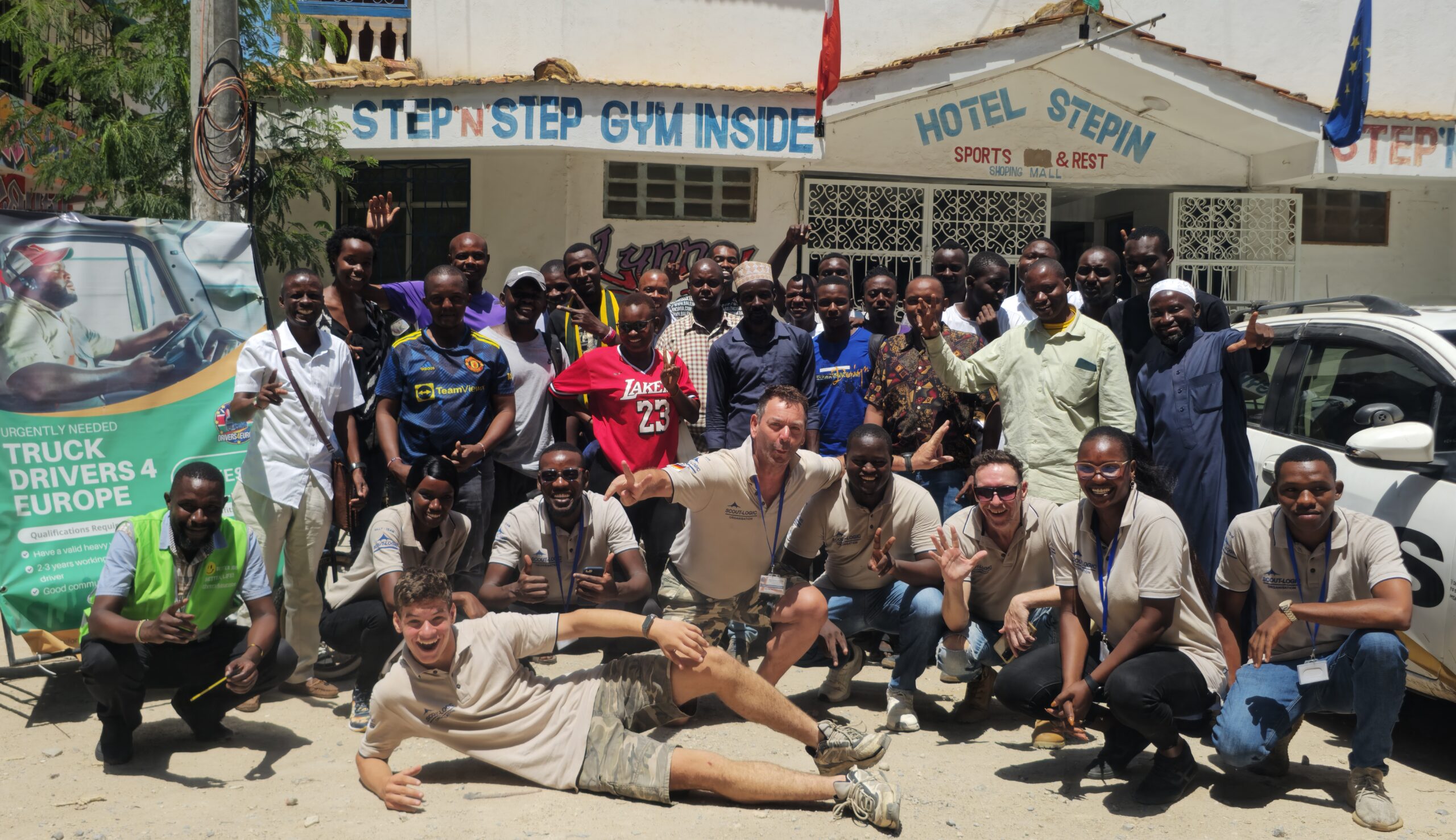kenian Drivers meet in Mtwapa Stepin Building Step